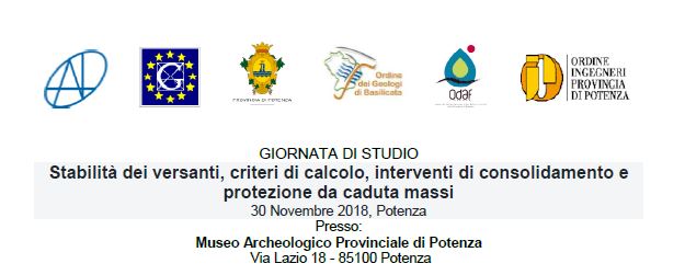 Stabilità dei versanti, criteri di calcolo, interventi di consolidamento e protezione da caduta massi